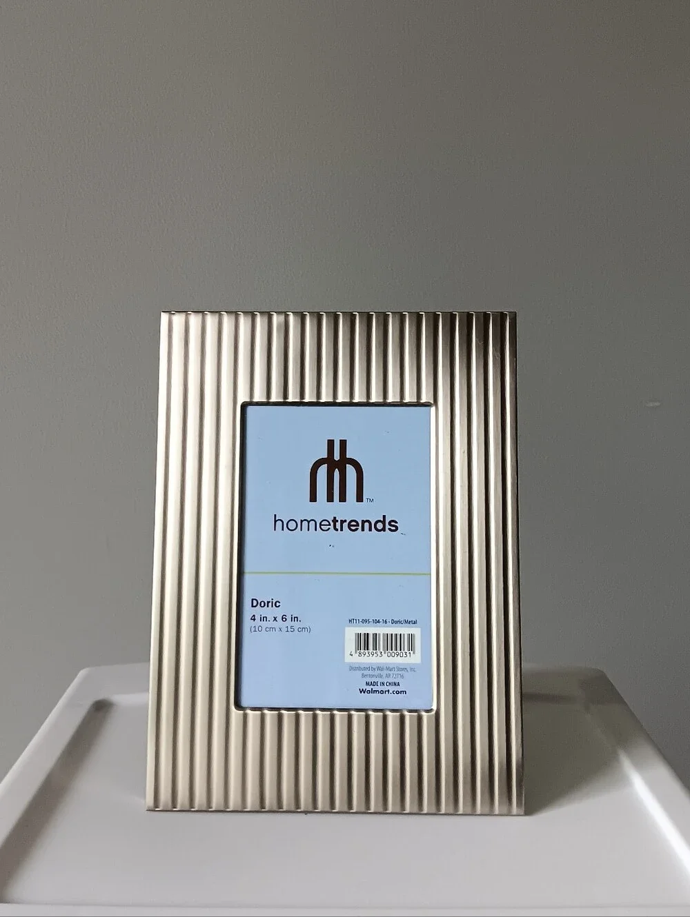 Metallic Silver Ribbed Texture Picture Frame 4